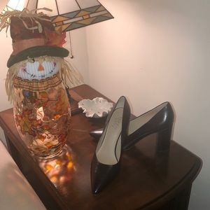 Women’s black block heel